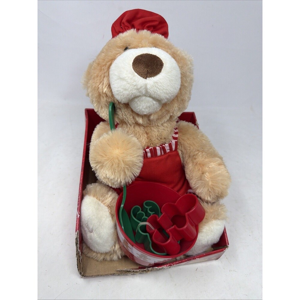 Home Accents Animated Talking Bear Cookies Cooking Gingerbread Recipe NEW